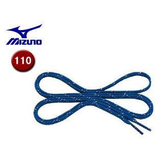 ミズノ mizuno  8ZA220-27 ラメ入りフラットシューレース 平型 【110cm】 (ブルー)｜murauchi3