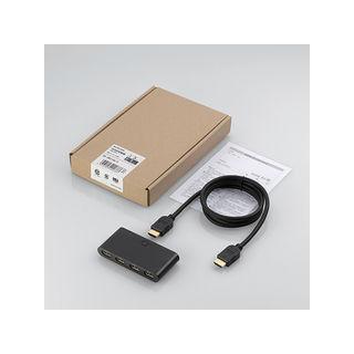 ELECOM エレコム  HDMI切替器 3ポート（入力：3/出力：1） フラストレーションフリーパッケージ DH-SW31BK/E ブラック｜murauchi3｜05