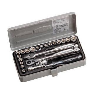 TONE/トネ ソケットレンチセット 6角タイプ 差込角6.35mm 25点セット S2187C