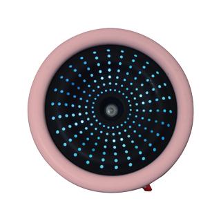 TEKNOS テクノス EL-C077UP USB充電式円筒形超音波加湿器 0.75L ピンク