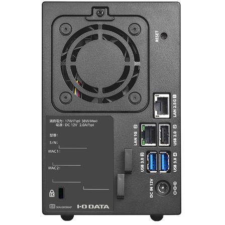 IODATA NAS ネットワークHDD 2ドライブ 16TB I-O DATA（アイ・オー・データ機器） I・O DATA アイオーデータ 法人