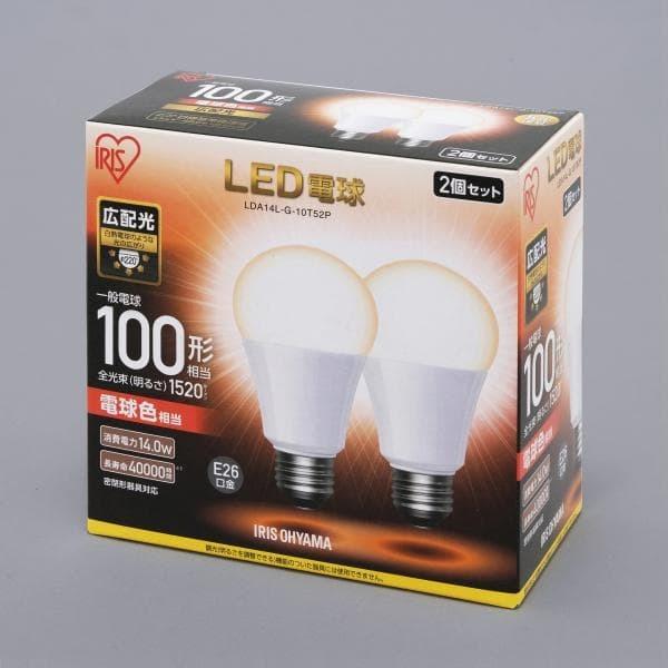 IRIS OHYAMA アイリスオーヤマ LDA14L-G-10T52P E26口金 一般電球100W