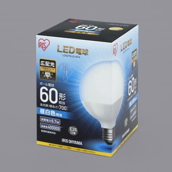 IRIS OHYAMA アイリスオーヤマ LED電球 ボール電球タイプ 60形相当 昼
