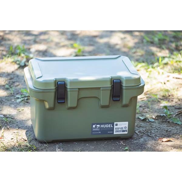 IRIS OHYAMA/アイリスオーヤマ HUGEL クーラーボックス 20L カーキ TC-20の画像