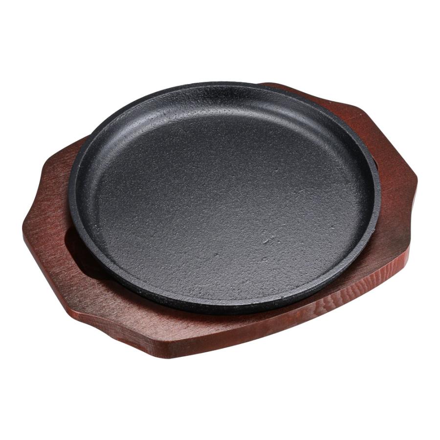 ■中部コーポレーション【トキワ・ステーキ皿】丸型22（cm）新品・未使用品 CHUBU 中部コーポレーション トキワ 鉄鋳物製 ステーキ皿 304 丸型 大