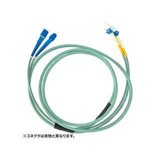 サンワサプライ タクティカル光ファイバケーブル（20m・アクアマリン） HKB-SCSCTA5-20