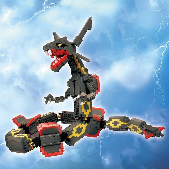 KAWADA カワダ nanoblock ナノブロック ポケットモンスター 黒いレックウザ エクストリームDX NBPM_104_4