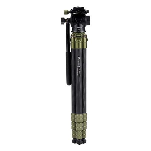 CAYER カイヤー コンパクトカーボン三脚 CH20S1 4段 脚径19mm グリーン VCAYER-CH20S1GN_1