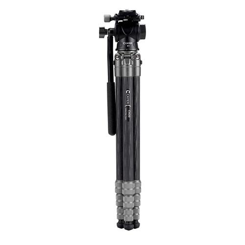 CAYER カイヤー コンパクトカーボン三脚 CH20S1 4段 脚径19mm グレー VCAYER-CH20S1GR_1