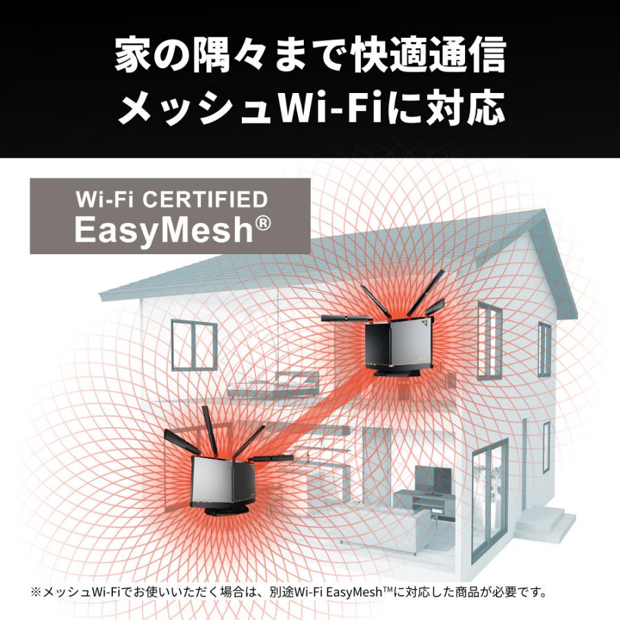 BUFFALO バッファロー Wi-Fi 6E(11ax)対応無線LANルーター 4803+4803+1147Mbps Ipv6 WXR-11000XE12/D_5