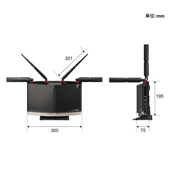 BUFFALO バッファロー 無線ルーター BUFFALO（バッファロー） Wi-Fi 7(11be)対応無線LANルーター トライ