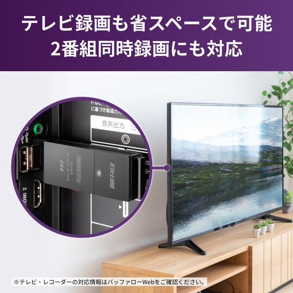 BUFFALO（バッファロー） USB3.2(Gen2) Type-A＆C TV録画対応