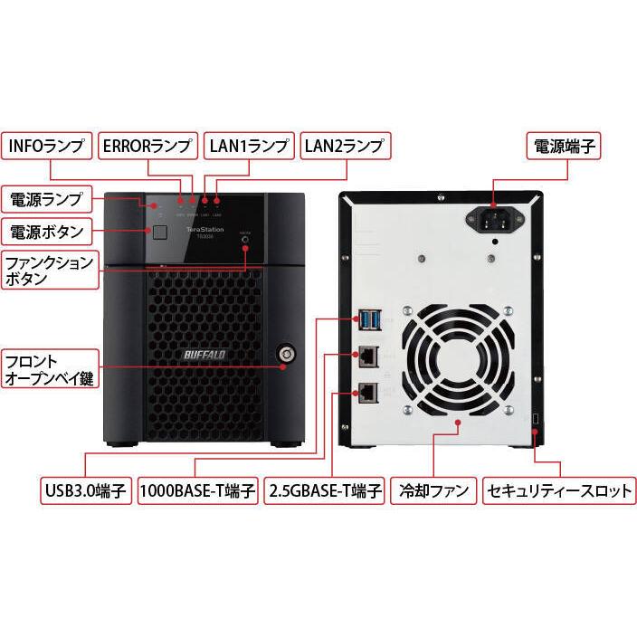 BUFFALO（バッファロー） TeraStation TS3430DNシリーズ 4ベイ