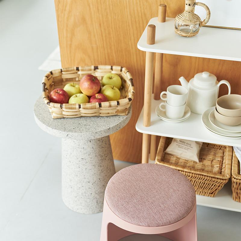東谷 ROOM ESSENCE marble マーブル サイドテーブル ライトグレー MAR