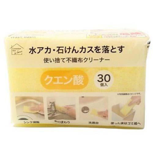 okazaki オカザキ 使い捨て不織布クリーナー クエン酸 30個入 : NEXT