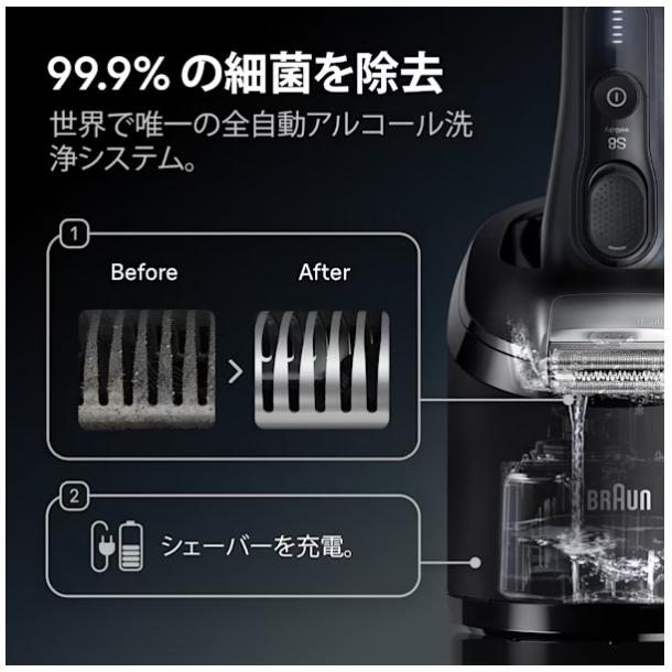 BRAUN（ブラウン） ブラウン電気シェーバー シリーズ8 8663cc : NEXT
