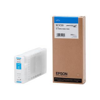 エプソン インクカートリッジ シアン SC1C35 350ml エプソン（EPSON） Sure Color用 インクカートリッジ/350ml(シアン