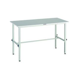 TRUSCO/トラスコ中山 RAEM2型高さ調節作業台 RoHS2対応天板 1500×750 ホワイト色 RAEM2-1500 W