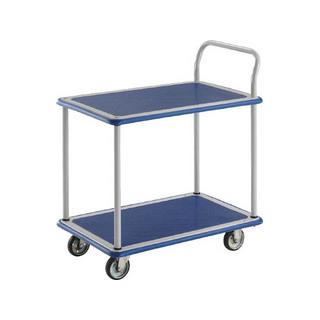 TRUSCO/トラスコ中山 プレス製台車 ドンキーカート 2段式片袖1225×775 504N