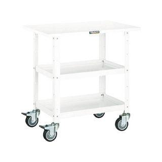 TRUSCO/トラスコ中山 バーディワゴン 600X400 天板付 ウレタン車輪 ヤンググリーン BDW-962TU-YG