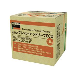 TRUSCO/トラスコ中山 フレッシュハンドソープECO 18L 詰替 バッグインボックス TOS-ECO-180S