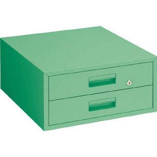 TRUSCO/トラスコ中山 作業台用引出 2段 グリーン F-2