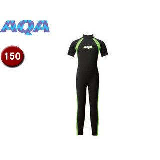AQA エーキューエー KW4505A-5715 キッズスーツ シーガルII 【150】 （ブラック×ライム） AQA エーキューエー KW4505A-5715 キッズスーツ シーガルII 【150