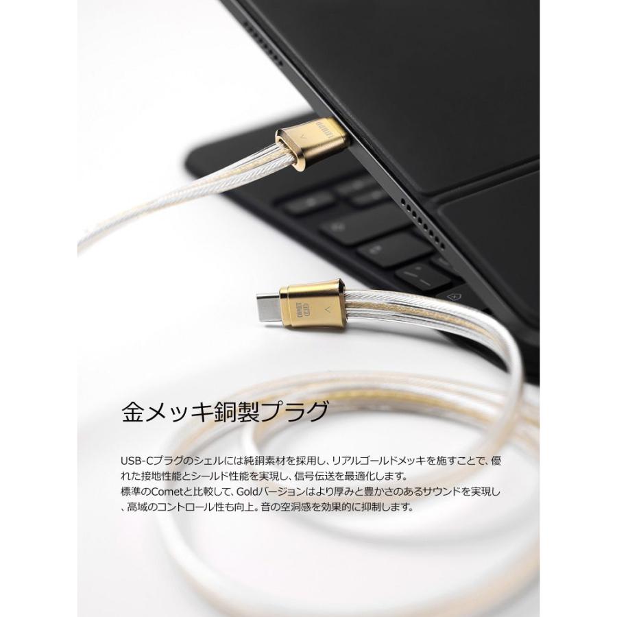 ddHiFi ディーディーハイファイ TC19CC Gold 100cm シリーズ USB C to