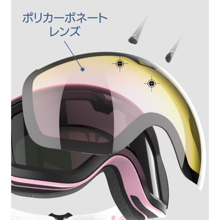 wicue ウィキュー 0.1秒瞬間調光スキーゴーグル スマート液晶 【ピンク】 VR2101-PK 偏光 UVカット_9