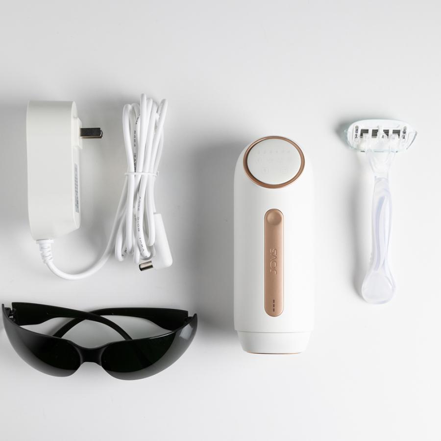 JOVS 脱毛器 サングラス・充電器付き JOVS脱毛器 ホワイト 充電器・サングラス付き JOVS脱毛器 ホワイト