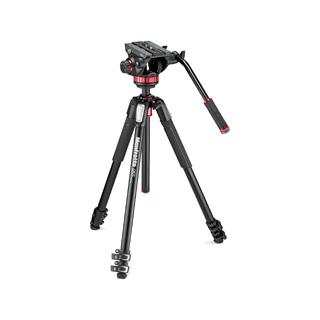 Manfrotto マンフロット  MVK502055XPRO3　MVH502AHビデオ雲台+MT055XPRO3アルミ三脚｜murauchi3｜02