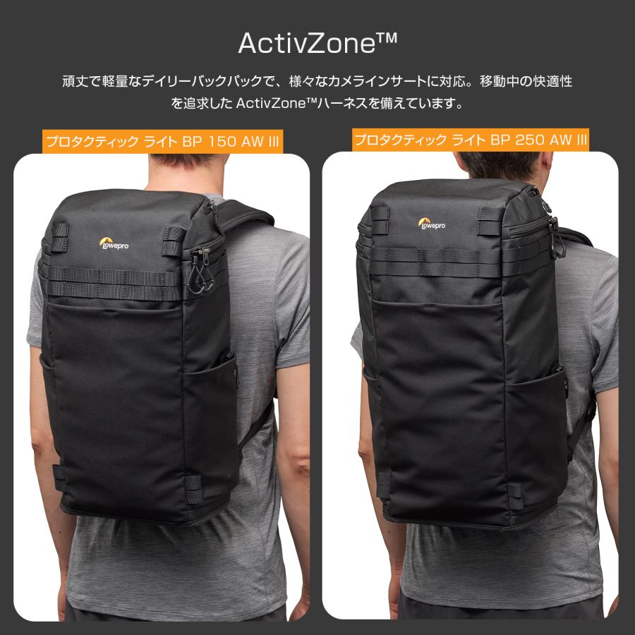 Lowepro ロープロ LP37492-PWW プロタクティック ライト BP 150 AW III ブラック