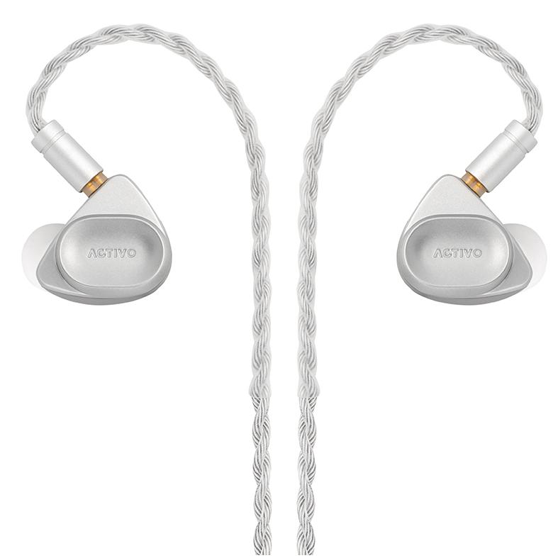 ACTIVO VOLCANO 有線イヤホン ACTIVO アクティヴォ IRV-ACTIVO-VOLCANO VOLCANO Silver IEM : NEXT
