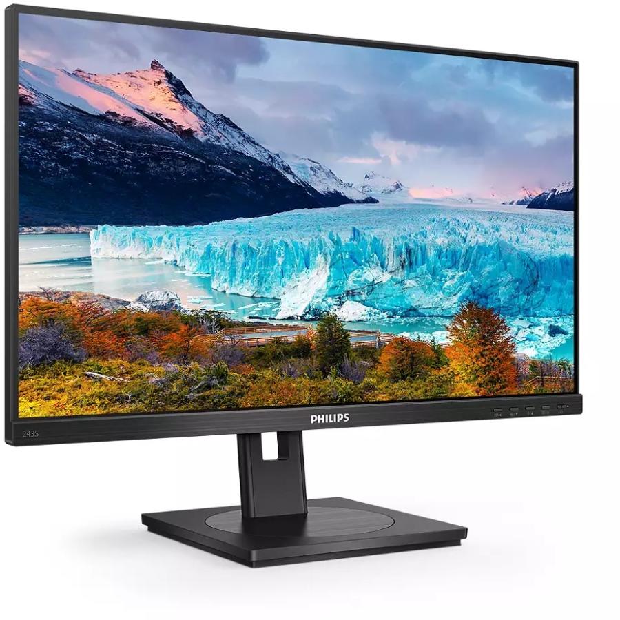 PHILIPS フィリップス  フルHD対応 23.8型液晶ディスプレイ /HDMI、DP、USB Type-C/ブラック/スピーカー 243S1/11｜murauchi｜02