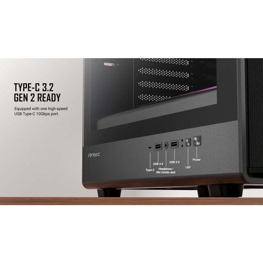 Antec アンテック 強化ガラスパネル搭載 冷却型ミドルタワーPCケース