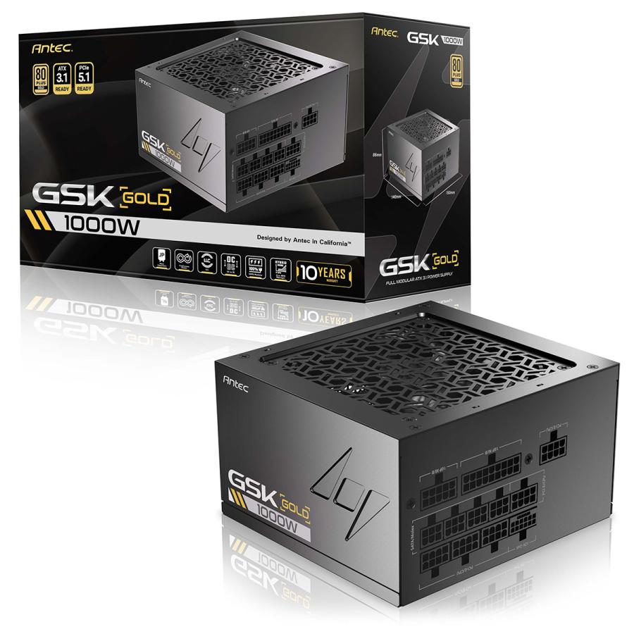Antec アンテック 80PLUS GOLD 認証取得 高効率高耐久ATX電源ユニット
