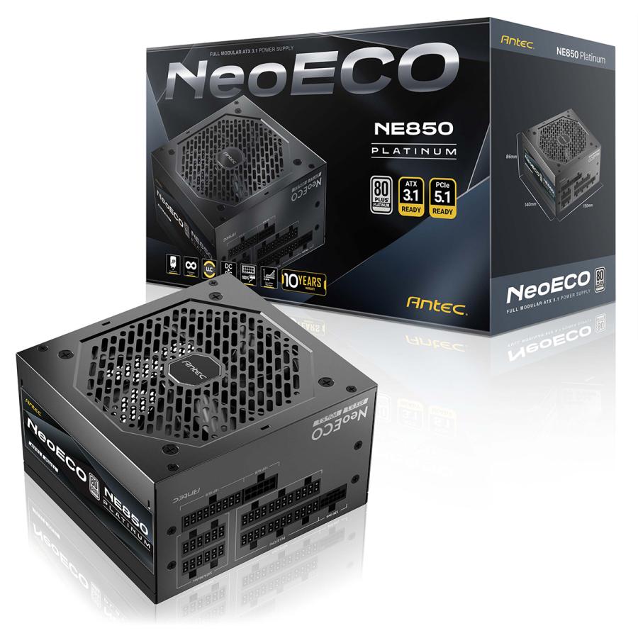 Antec アンテック 80PLUS PLATINUM 認証取得 高効率高耐久電源ユニット