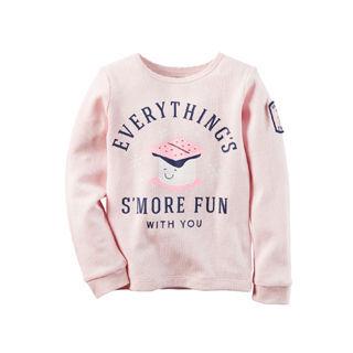 carters カーターズ  【在庫処分】 18M　ロングTシャツ　EVERITHINGS ピンク　235G55918｜murauchi