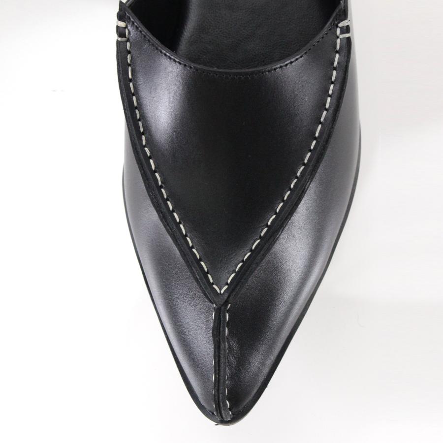 THAJA LUCE FLAT レザーサンダル ブラック THAJA タジャ 【レディース】LUCE FLAT 【38/23.5-24.0cm