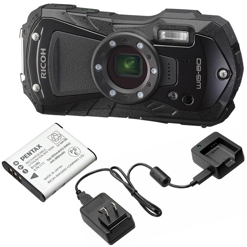 RICOH WG-80 防水デジタルカメラ 本体 リコー（RICOH） デジカメ WG-80 オレンジ 防水 耐衝撃 防塵 耐寒