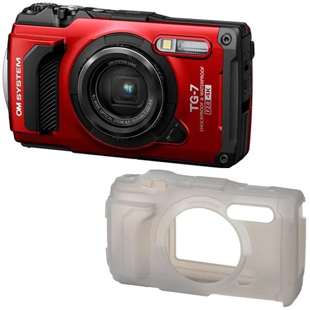OM SYSTEM オーエムシステム Tough TG-7(レッド)+CSCH-128 OM SYSTEM オーエムシステム Tough TG-7(レッド)+CSCH-128