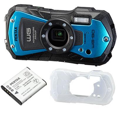 【新品未使用】PENTAX WG-90 ブルー Amazon | PENTAX WG-90 ブルー【ストラップセット】 本格防水デジタル