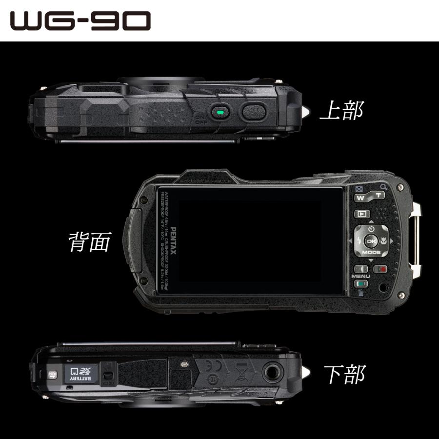 PENTAX ペンタックス WG-90（ブラック）＋O-CC135 カメラケースセット