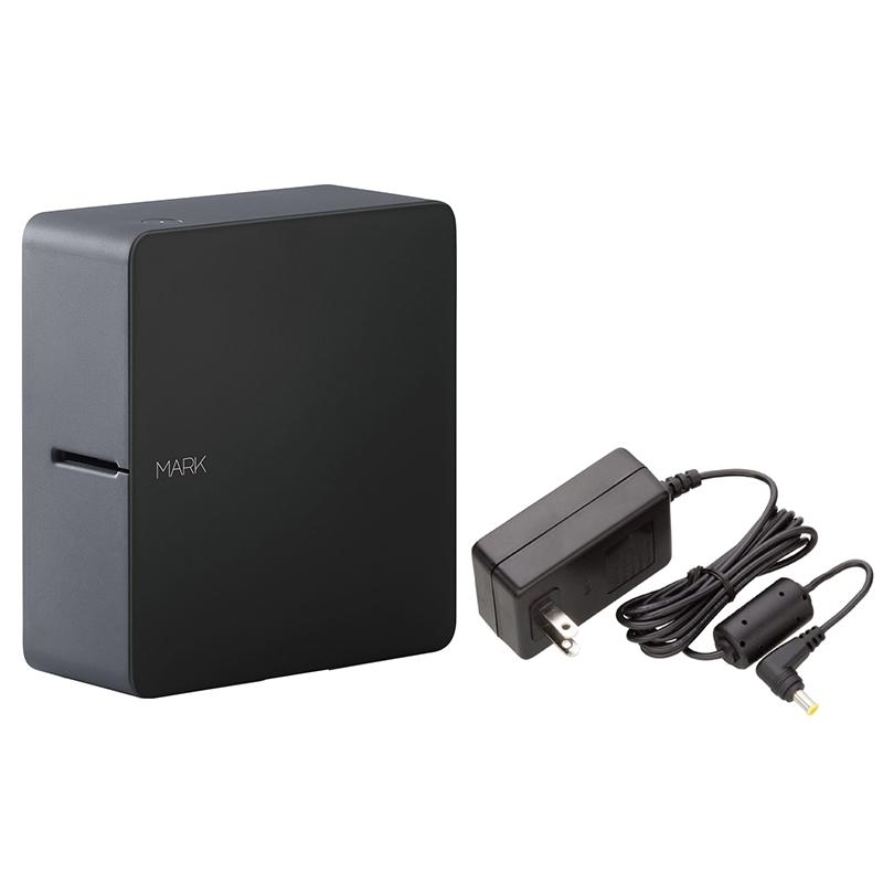 KINGJIM キングジム テープ1本おまけ付き ACアダプタ付 スマホ専用ラベルライター テプラPRO MARK SR-MK1 ブラック KINGJIM キングジム テープ1本おまけ付き ACアダプタ付 スマホ専用