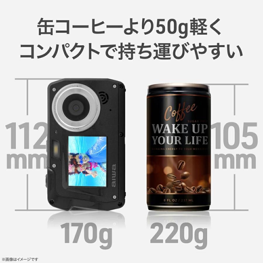 aiwaデジタル 防水コンパクトデジタルカメラ aiwa cam DCW JA5