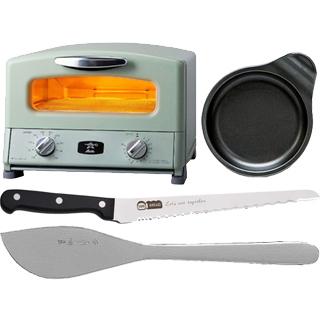 Aladdin アラジン Agt G13aアラジントースター グリーン 4枚焼き 目玉焼きプレート パンスライサー バターナイフ Murauchi Co Jp 通販 Yahoo ショッピング