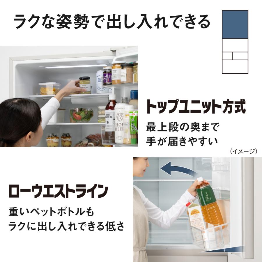 Panasonic パナソニック 冷蔵庫 5ドア 左開き 468L BRタイプ 野菜室が