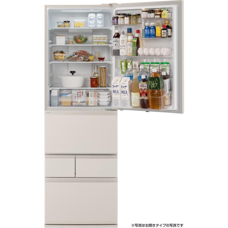 Panasonic パナソニック 冷蔵庫 5ドア 左開き 468L BRタイプ 野菜室が
