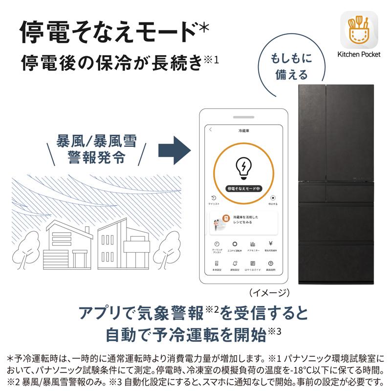 Panasonic パナソニック 冷蔵庫 6ドア フレンチドア 601L WXタイプ