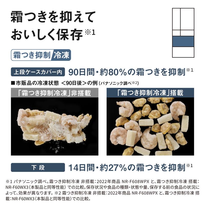 Panasonic パナソニック 冷蔵庫 6ドア フレンチドア 551L HYタイプ